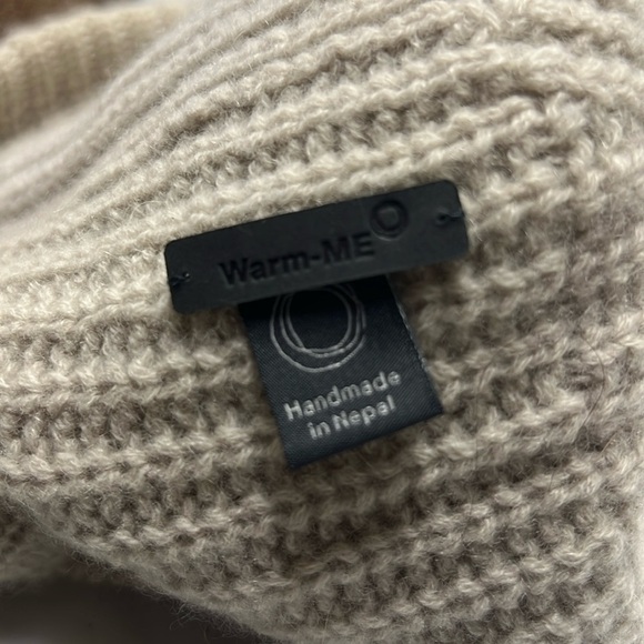 Warm-Me 100% Mongolian Cashmere Beanie with Crytal Embellishment O/S - Picture 5 of 6